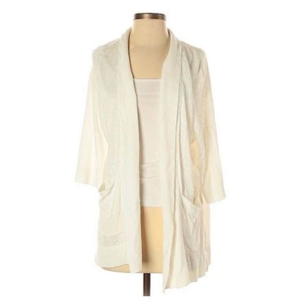 Banana Republic XS White Oversized Cardigan NWT